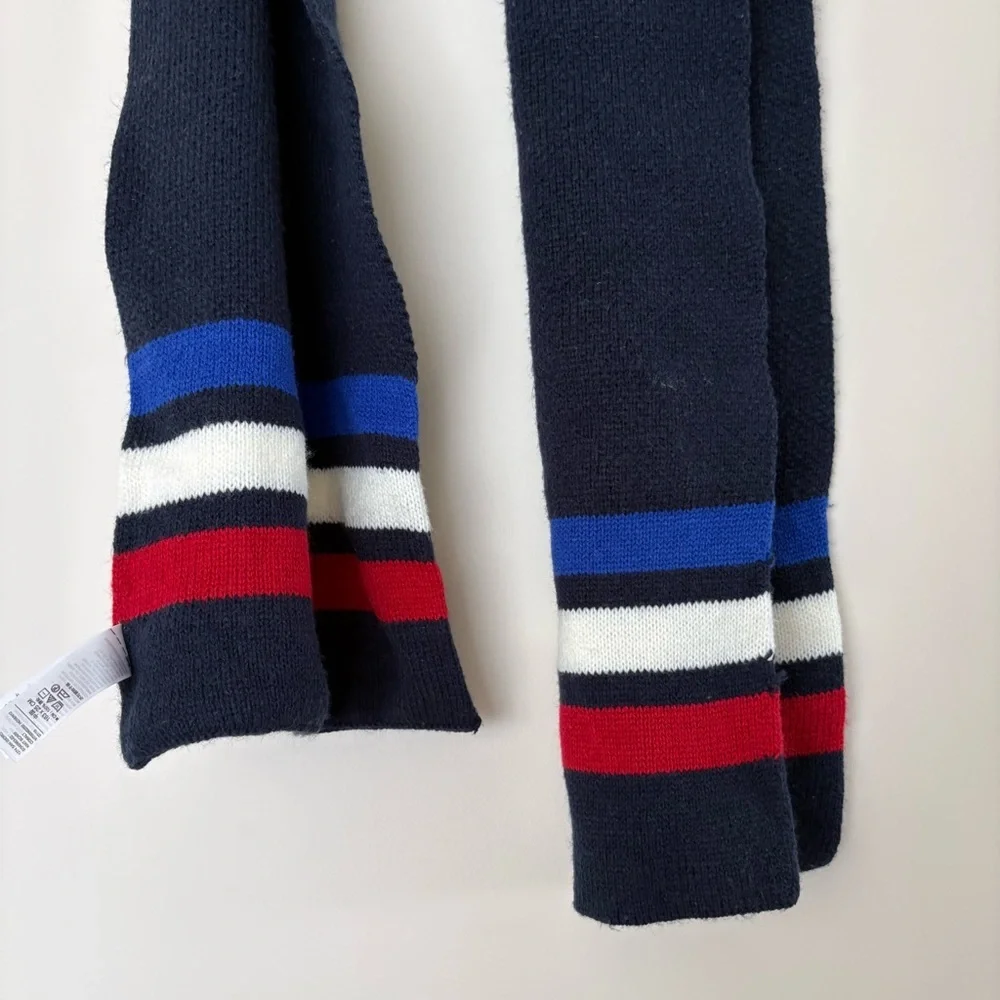 Old Navy Navy Scarf with Stripes